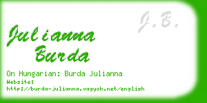julianna burda business card